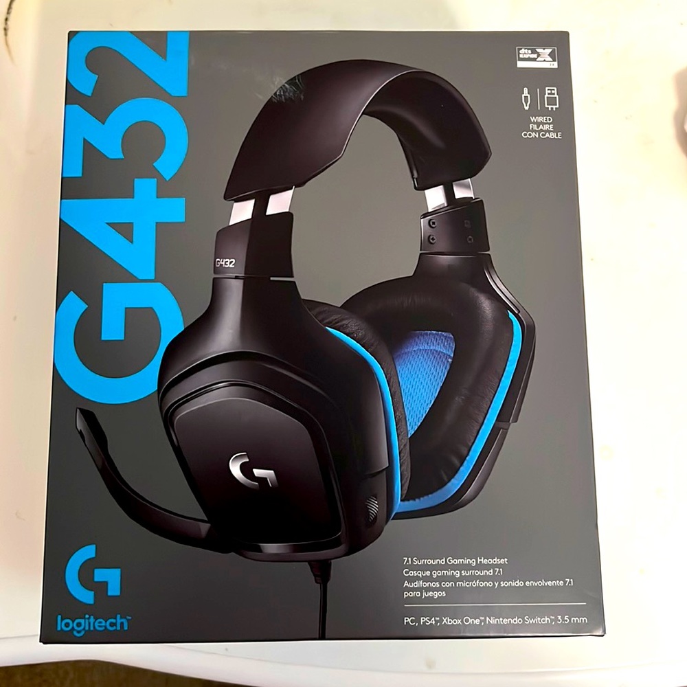 Logitech G432 Wired Gaming Headset- new in unopened box